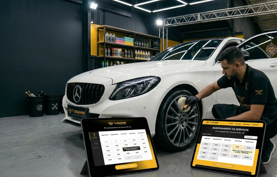 Agendamento automático para empresas de serviço aplicado em studio automotivo