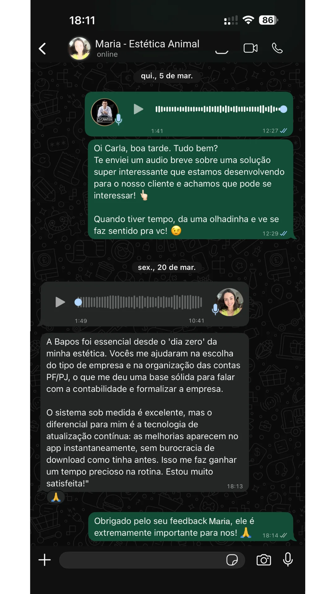 Feedback Estética Animal